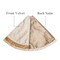 Luxury Gold and White Christmas Tree Skirt, 48-Inch Elegant Velvet & Brocade Holiday Tree Base Cover with Pleated Trim
